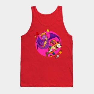 Purple Dragon and Orange Demon Tank Top